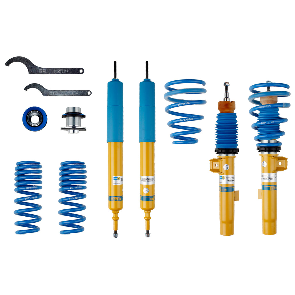 -Bilstein B14 2012 BMW 328i Base Front and Rear Suspension Kit-Coilovers-Bilstein