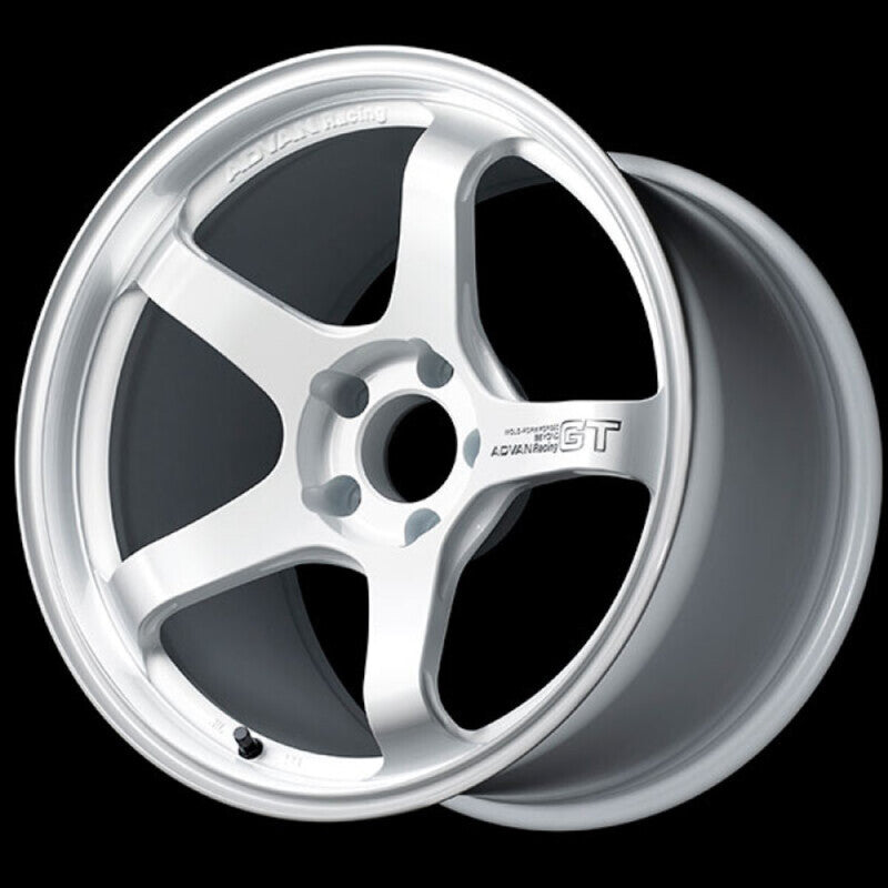 AVNYAQB8J45DW-Advan GT Beyond 18x9.5 +45 5-100 Racing White Wheel-Wheels - Forged-Advan