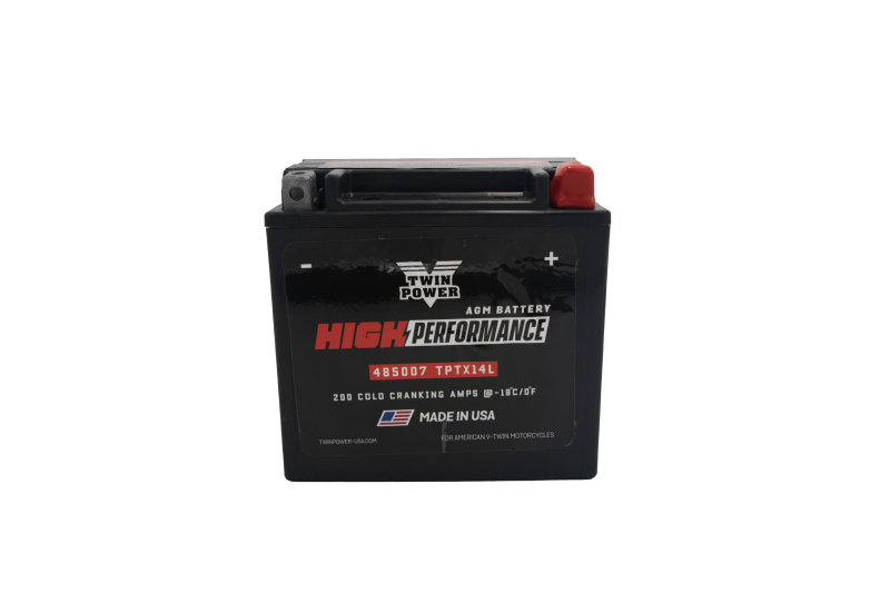 TWP485007-Twin Power YTX-14L High Performance Battery Replaces H-D 65958-04 Made in USA-Batteries-TwinPower