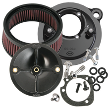 Load image into Gallery viewer, S&amp;S Cycle 91-06 XL Sportster Models w/ Stock CV Carb Stealth Air Cleaner Kit w/o Cover-Air Intake Components-S&amp;S Cycle