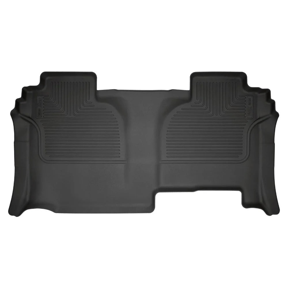 Husky Liners 20-24 Chevrolet Silverado 2500/3500HD DC WeatherBeater 2nd Seat Black Floor Liners - Husky Liners HSL14211