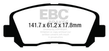 Load image into Gallery viewer, EBCDP43007R-EBC 15+ Chrysler 200 2.4 Yellowstuff Front Brake Pads-Brake Pads - Performance-EBC