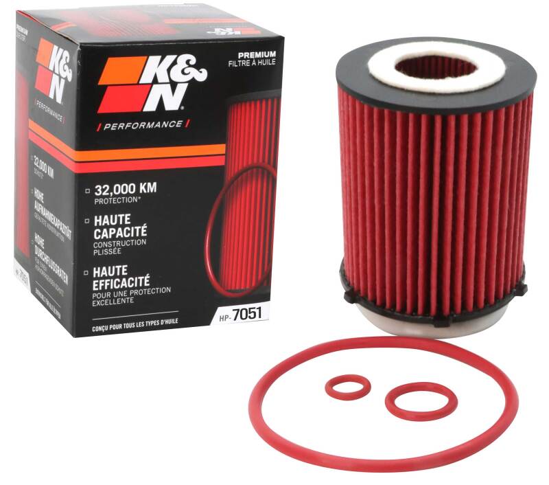 KNNHP-7051-K&N 13-23 Mercedes-Benz CLA250 2.0L L4 OIL FILTER-Oil Filters-K&N Engineering
