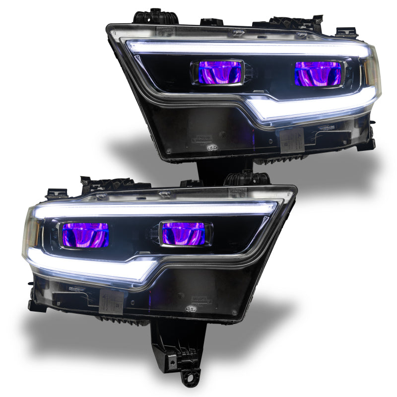 Oracle 19-21 RAM 1500 RGB Headlight Demon Eye Kit - LED Projector - ColorSHIFT w/o Controller-Headlights-ORACLE Lighting