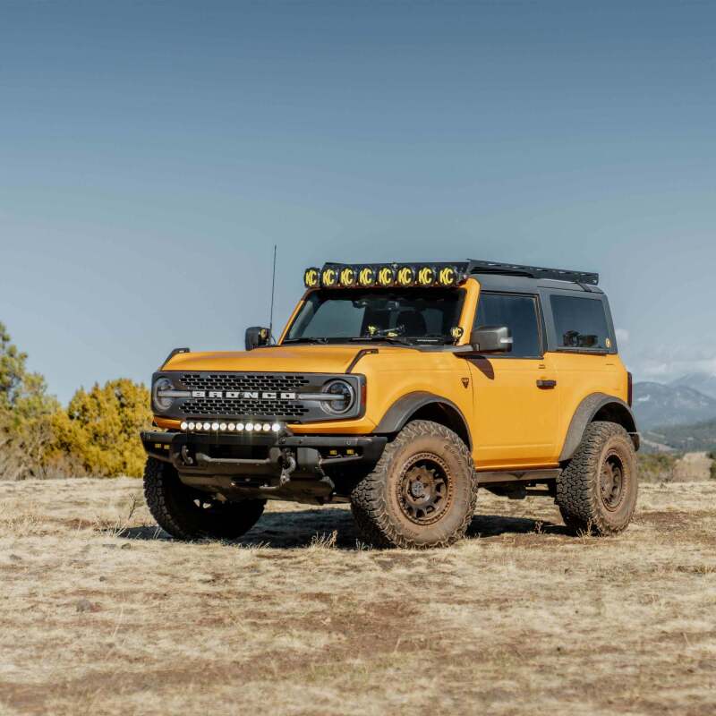 KCL7352-KC HiLiTES 21-24 Ford Bronco Front Bumper Light Bar Mount (For 30in FLEX ERA LED Light Bar)-Light Mounts-KC HiLiTES