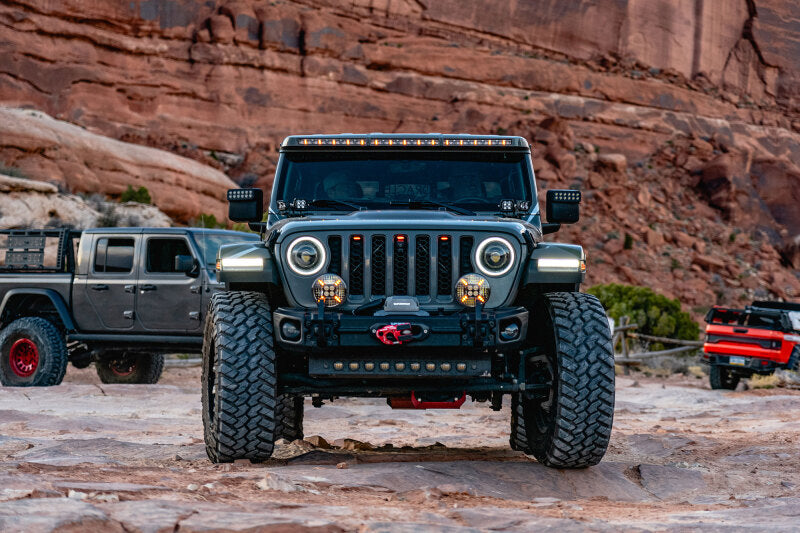 ORL5917-023-Oracle Jeep Wrangler JL/Gladiator JT Integrated Windhsiled LED Light Bar System-Light Mounts-ORACLE Lighting