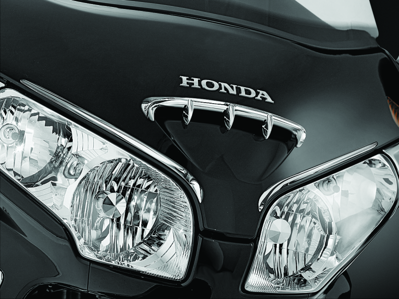 KUR7322-Kuryakyn Fairing Scoop Trim 01-10 Honda GL1800 Chrome-Exterior Trim-Kuryakyn