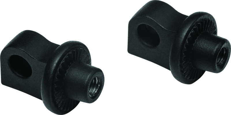 KUR8898-Kuryakyn Splined Peg Adaptors Satin Black-Footpegs-Kuryakyn