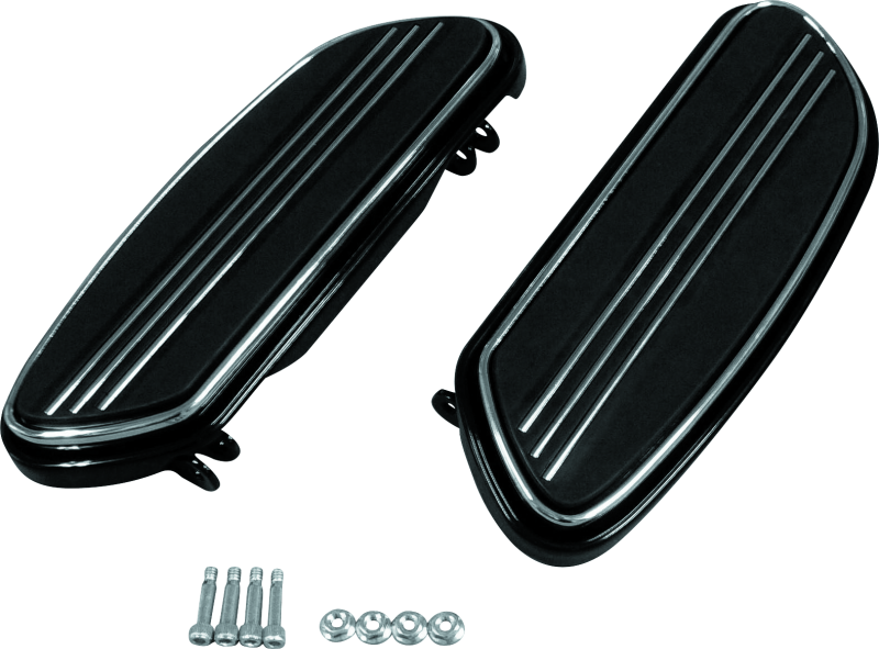 BKC482538-Bikers Choice 86-20 Touring 86-17 FLST 12-16 FLD Black Floorboard Kit Replaces H-D 50631-04 Pr-Footpegs-Bikers Choice