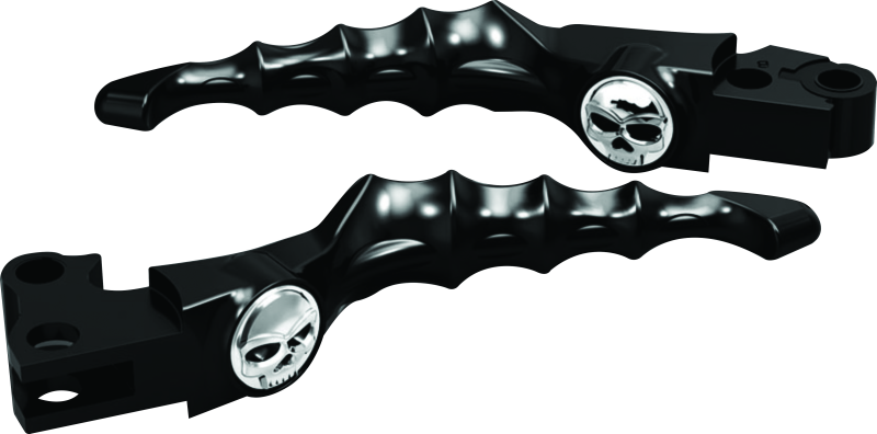 KUR1091-Kuryakyn Zombie Levers 08-13 Touring Cable Gloss Black-Levers-Kuryakyn