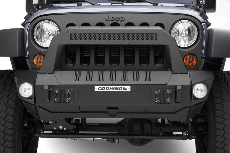 GOR25101T-Go Rhino 07-20 Jeep Wrangler JL/JLU/JK/JKU/Gladiator JT Trailline 10 Light Mount Bar-Bumpers - Steel-Go Rhino