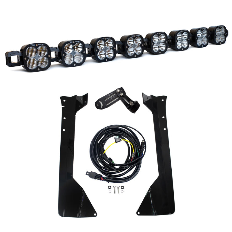 BAJ447099-Baja Designs 07-16 Jeep Wrangler JK XL Linkable Roof Bar Kit-Light Mounts-Baja Designs