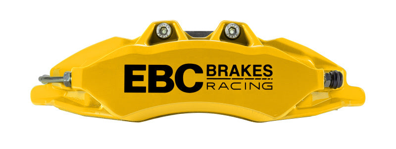 EBCBBK050YEL-1-EBC Racing 07-13 BMW M3 (E90/E92/E82) Yellow Apollo-6 Calipers 380mm Rotors Front Big Brake Kit-Big Brake Kits-EBC