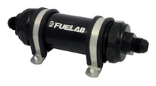 Load image into Gallery viewer, Fuelab 828 In-Line Fuel Filter Long -10AN In/Out 10 Micron Fabric - Black-Fuel Filters-Fuelab