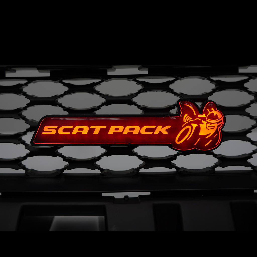 -Scatpack Multicolor Flow Illuminated LED Emblem-Illuminated LED Emblems-RGB Halo Kits