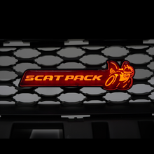 Load image into Gallery viewer, -Scatpack Multicolor Flow Illuminated LED Emblem-Illuminated LED Emblems-RGB Halo Kits
