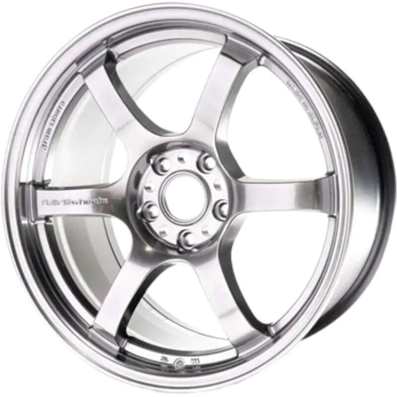 GLSWGIE35AQNK-Gram Lights 57DR 15x8 / +35mm / 4-100 Grace Silver Wheel-Wheels - Cast-Gram Lights
