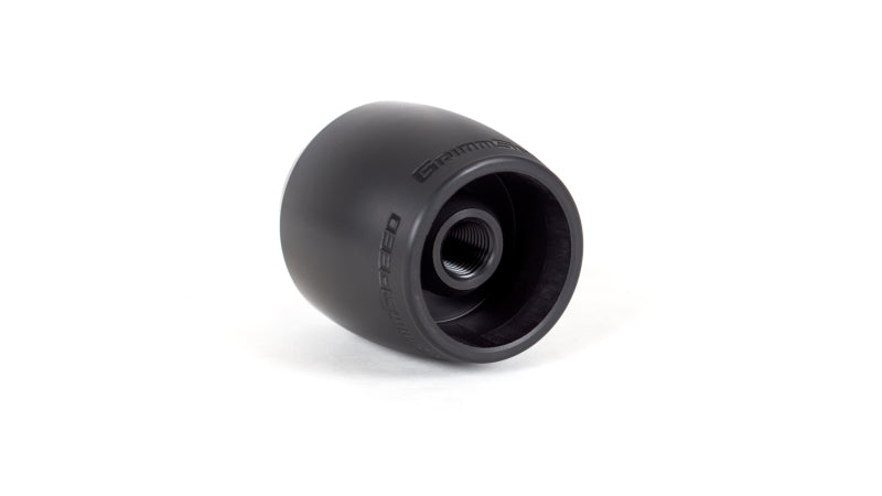 GRM038012-GrimmSpeed Stubby Shift Knob Black Delrin - M12x1.25-Shift Knobs-GrimmSpeed