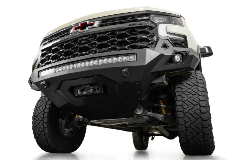ADDF120083030103-Addictive Desert Designs 2022+ Chevy Silverado 1500 ZR2 Stealth Fighter Front Bumper-Bumpers - Steel-Addictive Desert Designs