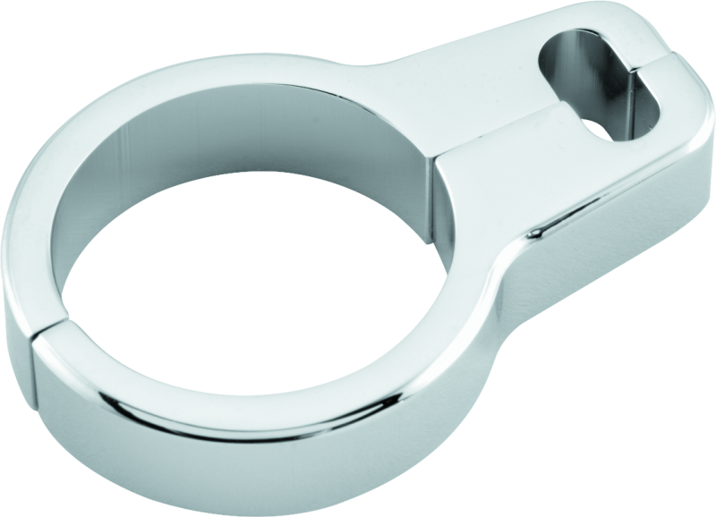 BKC482469-Bikers Choice Chrome 1.25 Inch Dual Throttle Cable Clamp Universal Custom-Brake Hardware-Bikers Choice