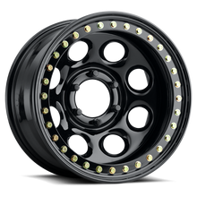 Load image into Gallery viewer, RCLRT8178012-Raceline RT81 Rock 8 17x8in / 5x114.3 BP / -25mm Offset / 83.82mm Bore - Gloss Black Beadlock Wheel-Wheels - Steel-Raceline