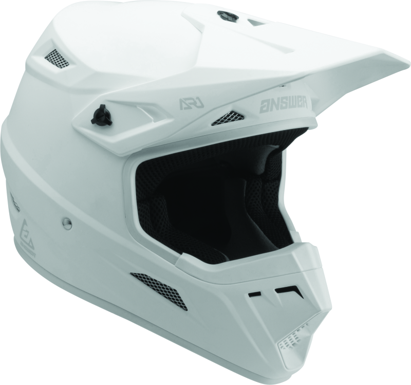 ANS446263-Answer AR1 Solid Helmet White - XL-Helmets and Accessories-Answer
