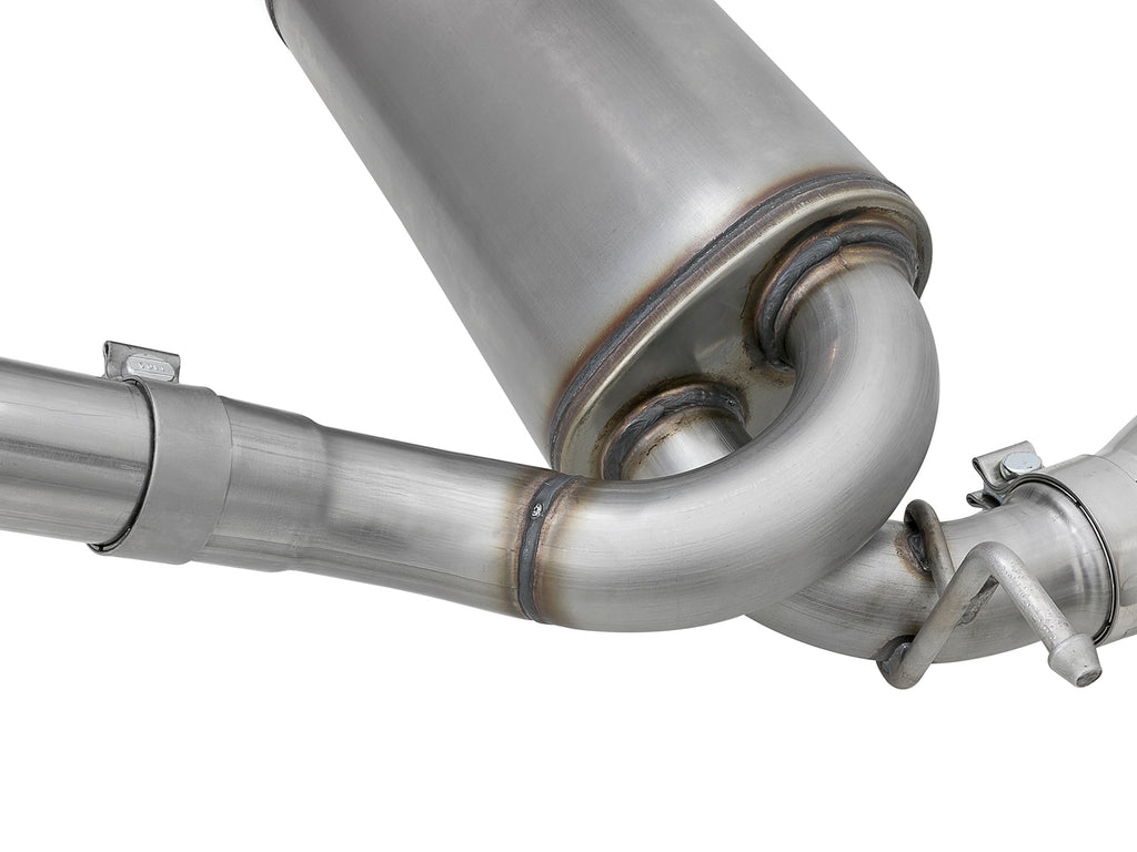 aFe aFe Rebel Series 2.5in 409 SS Cat-Back Exhaust w/ Polished Tips 07+ Jeep Wrangler (JK) V6 3.6L/3.8L
