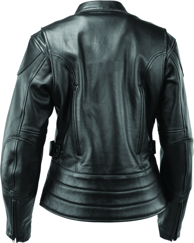 RIV094363-River Road Race Leather Jacket Black Womens - Small-Jackets - Leather-River Road