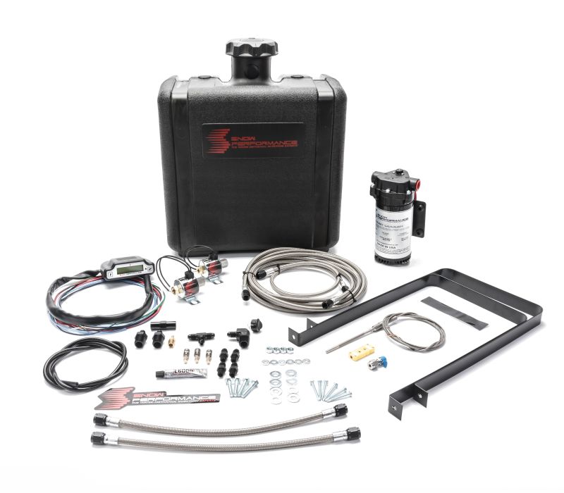 SNOSNO-500-BRD-Snow Performance 94-07 Dodge 5.9L Stg 3 Boost Cooler Water Injection Kit (SS Braided Line & 4AN)-Water Meth Kits-Snow Performance