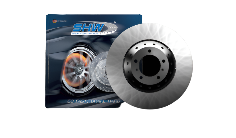 SHWPFR47518-SHW 08-10 Porsche Cayenne Turbo 4.8L Right Front Smooth Lightweight Brake Rotor (958615302)-Brake Rotors - OE-SHW Performance