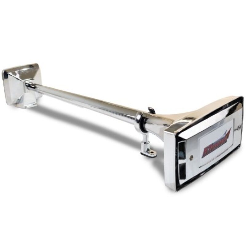 KLE412-Kleinn Chrome Roof Mount Single Horn/ 22.75In - Chrome-Plated Spun Copper-Horns-Kleinn Air Horns