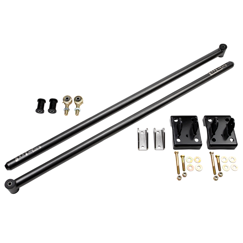 WCFWCF100851-GB-Wehrli 11-19 Duramax RCLB/CCSB/ECSB 60in Traction Bar Kit - Gloss Black-Suspension Arms & Components-Wehrli