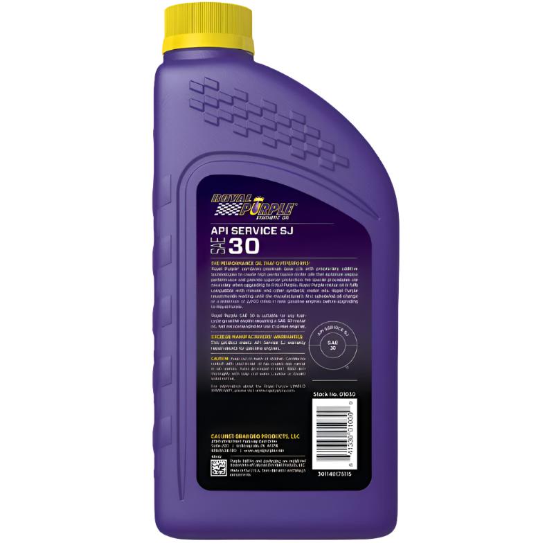 RLP06030-Royal Purple Premium Synthetic High Performance Straight-Grade SAE 30 Motor Oil - 1 Quart-Motor Oils-Royal Purple