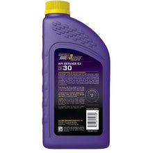 Load image into Gallery viewer, RLP06030-Royal Purple Premium Synthetic High Performance Straight-Grade SAE 30 Motor Oil - 1 Quart-Motor Oils-Royal Purple