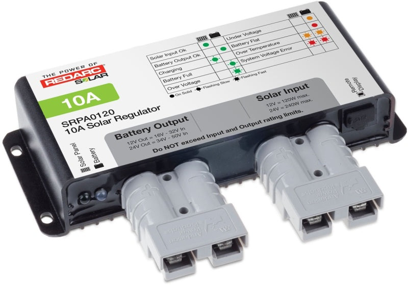 RDCSRPA0120-REDARC Solar Regulator w/Anderson Connect - 10A-Solar Panels-REDARC