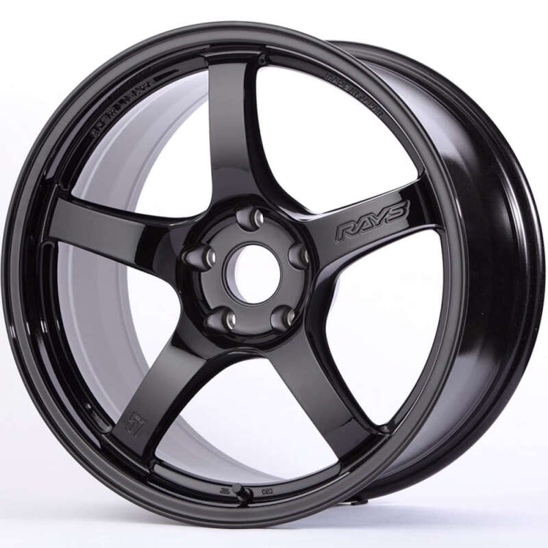 GLSWGCRV37EGX-Gram Lights 57CR 18x8.5 +37 5x114.3 Gloss Black Wheel-Wheels - Cast-Gram Lights