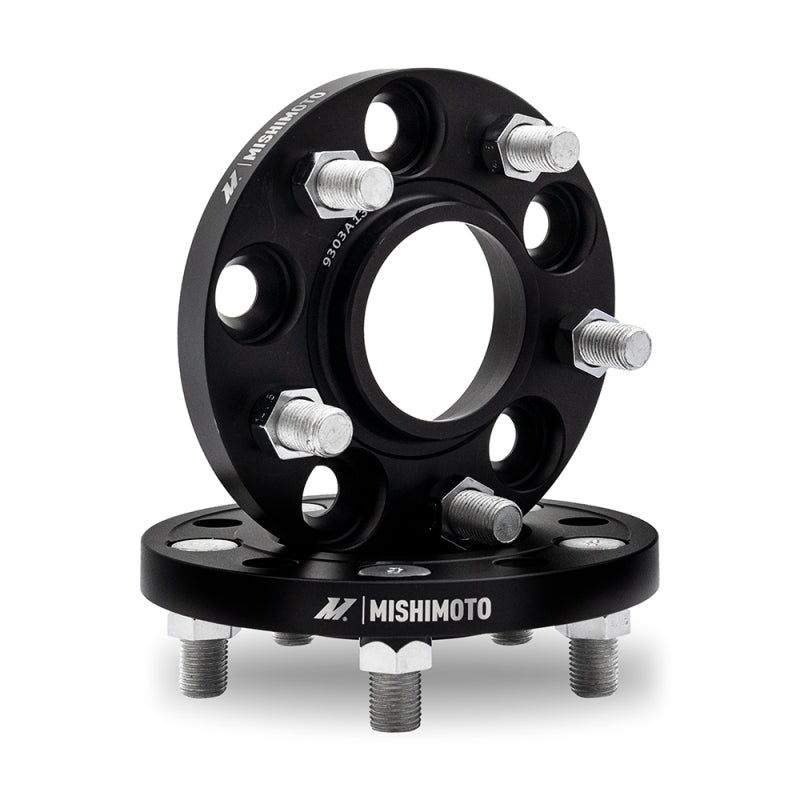 Mishimoto Wheel Spacers - 5x114.3 - 60.1 - 15 - M12 - Black-Wheel Spacers & Adapters-Mishimoto