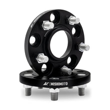 Load image into Gallery viewer, Mishimoto Wheel Spacers - 5x114.3 - 60.1 - 25 - M12 - Black-Wheel Spacers &amp; Adapters-Mishimoto