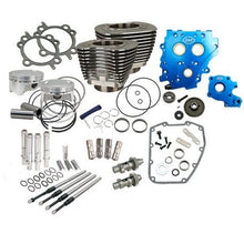 Load image into Gallery viewer, S&amp;S Cycle 07-17 4in Bore Power Pack - Wrinkle Black-Piston Sets - Powersports-S&amp;S Cycle