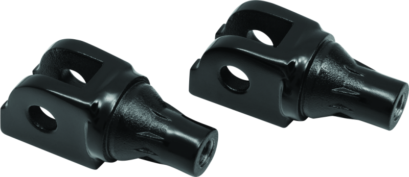 KUR8948-Kuryakyn Taper Driver Peg Adaptor Black-Footpegs-Kuryakyn