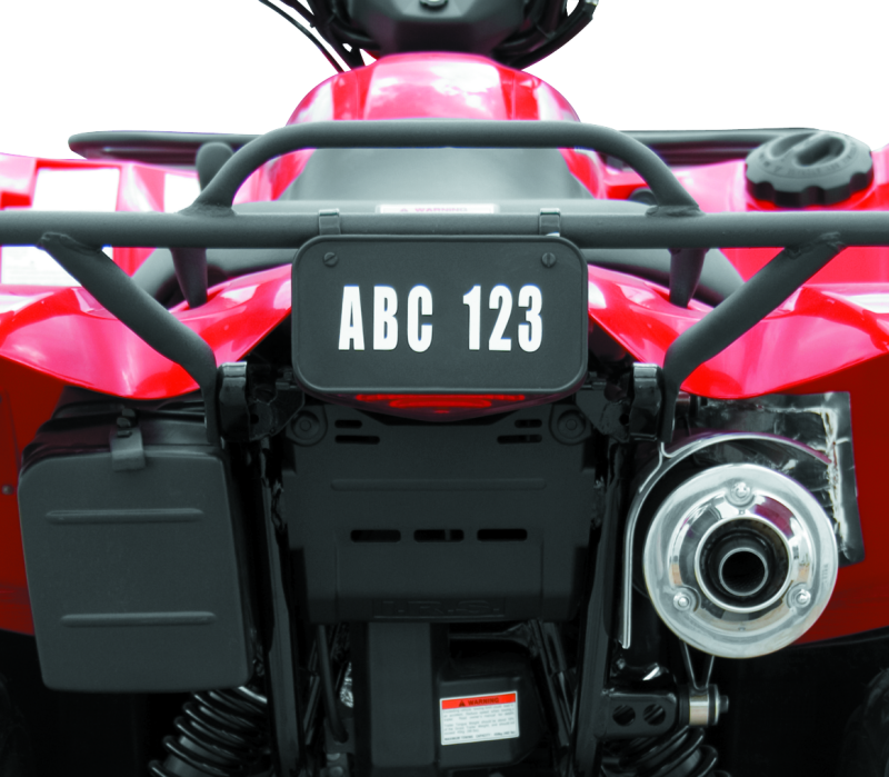 QBS211906-Quadboss ATV License Plate Kit - Black-Tuning Licenses-QuadBoss