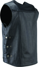 Load image into Gallery viewer, RIV094405-River Road Plains Leather Vest Black - Small-Vests-River Road