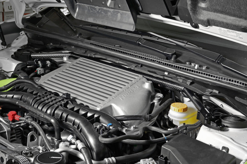 PERPSP-SUS-071CF-Perrin 08-21 Subaru WRX & STI Carbon Fiber Strut Brace w/Billet Feet-Strut Bars-Perrin Performance