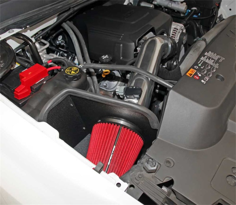 SPE9004-Spectre 11-13 GM 2500HD/3500HD V8-6.0L F/I Air Intake Kit - Polished w/Red Filter-Cold Air Intakes-Spectre