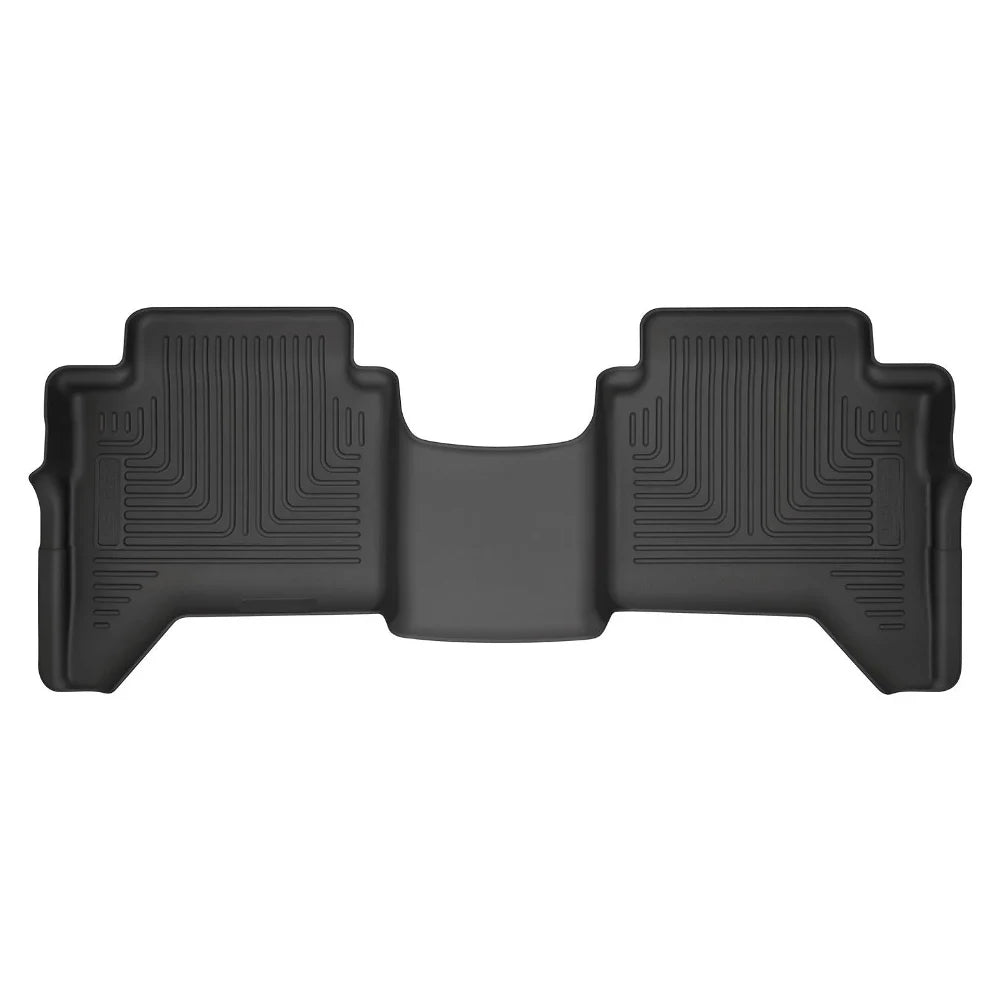 Husky Liners 2019 Ford Ranger SuperCrew WeatherBeater 2nd Row Black Floor Liners - Husky Liners HSL14411