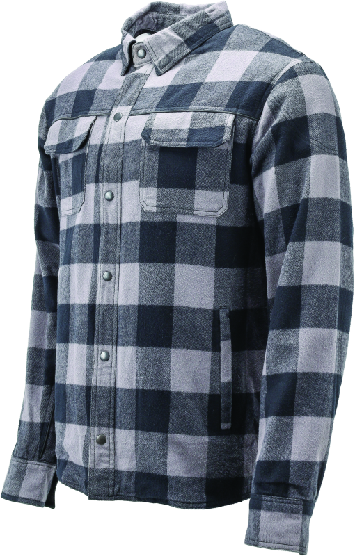 RIV094523-River Road Vise Flannel Moto Shirt - Large-Shirts-River Road