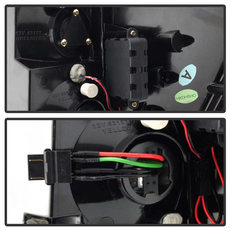 Spyder Jeep Grand Cherokee 07-10 LED Tail Lights Black ALT-YD-JGC07-LED-BK-Tail Lights-SPYDER-847245070197-