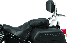 Load image into Gallery viewer, KUR7080-Kuryakyn Fixed Mounts Multi-Purpose Driver &amp; Passenger Backrest 18-Up Softail Black-Seats-Kuryakyn