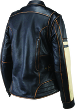 Load image into Gallery viewer, RIV094388-River Road Dame Vintage Leather Jacket Black Womens - Small-Jackets - Leather-River Road