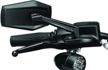 Load image into Gallery viewer, KUR5919-Kuryakyn Hex Mirrors Satin Black-Rear View Mirrors-Kuryakyn